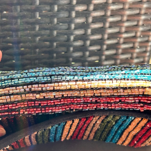 Zara beaded sequin shoulder bag crossbody clutch - Picture 4 of 10